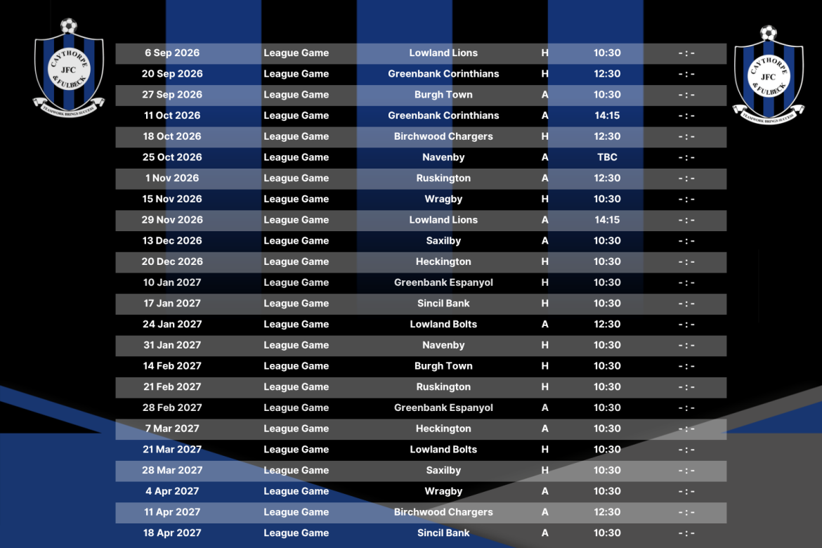 u12s Fixtures 3