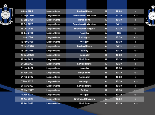 u12s Fixtures